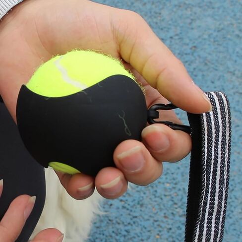 Tennis Ball Holder Leash Attachment Pet Ball Cover Holder Portable Tennis Ball Clip in Kuwait