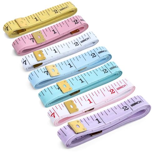 Soft Tape Measure，7-Pack Ruler 60-Inch Double-Sided Measuring Tape for Body Measurements，Weight Loss Measurement.Reverse Side 60-Inch in Saudi Arabia