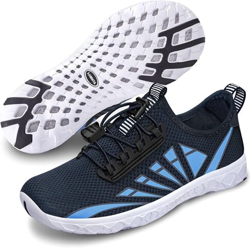 ATHMILE Water Shoes Men Quick-Dry Mesh Uppers Ultralight for Beach Pool Aqua Lake River Swimming Surfing Hiking Kayaking with Drainage Holes & Adjustable Buckle Cruise Essentials 2026 in Kuwait