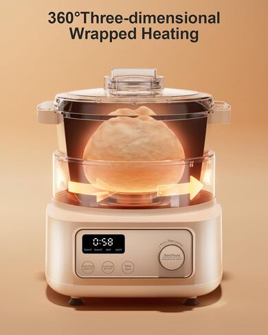 Electric Dough Maker with Proof Dough Function, Microcomputer Timing, 6.34Qt 304 Stainless Steel Bowl, Household Dough Maker Kitchen Flour Kneading Machine, Green in Kuwait