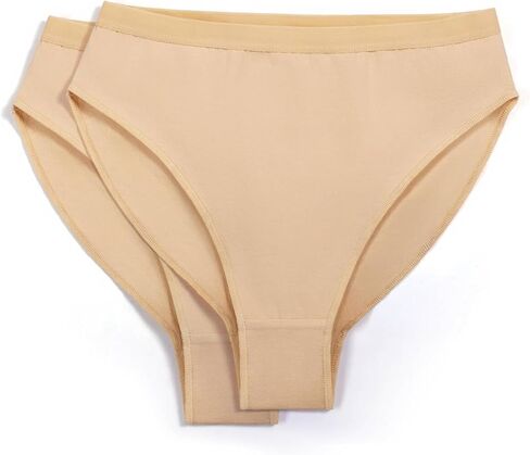 ARCLIBER Girl's Women's Ballet Briefs, Tan, Cotton, Seamless, Dance Underwear in Kuwait