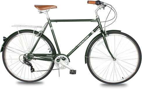 دراجات Tracer Osaka الهجينة، إطار فولاذي، سرعة Shimano Nexus Inter 3/7، مقابض بنية للمقعد البني، دراجة الطريق، دراجة المدينة، ألوان متعددة in Saudi Arabia