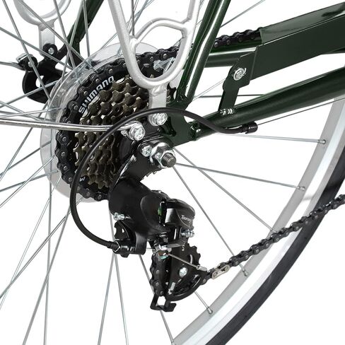 دراجات Tracer Osaka الهجينة، إطار فولاذي، سرعة Shimano Nexus Inter 3/7، مقابض بنية للمقعد البني، دراجة الطريق، دراجة المدينة، ألوان متعددة in Saudi Arabia