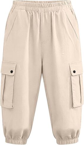 Womens Bermuda Shorts Casual Elastic Solid Summer Shorts Loose Straight Leg Cotton Capri Pants with Pockets in Saudi Arabia