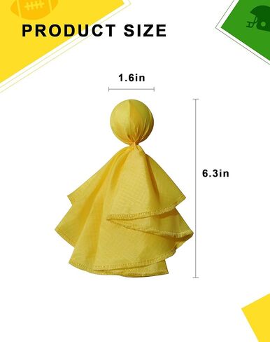 Professional Football Penalty Flag Rerefee Fan Tossing Flags Party Accessory Red/Yellow (Yellow) in Saudi Arabia