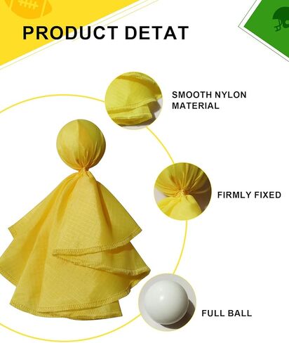 Professional Football Penalty Flag Rerefee Fan Tossing Flags Party Accessory Red/Yellow (Yellow) in Saudi Arabia