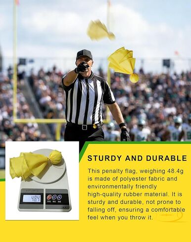 Professional Football Penalty Flag Rerefee Fan Tossing Flags Party Accessory Red/Yellow (Yellow) in Saudi Arabia