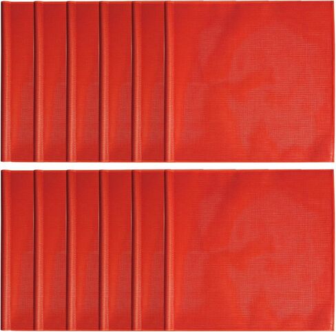 12 قطعة من أعلام السلامة البرتقالية الساطعة مقاس 45.72 سم × 45.72 سم، علم تحذير شبكي لعلم السلامة، لافتة تحذير للمقطورة، لافتة حمراء شبكية للشاحنات، والمقطورة، والقوارب، والحمولة كبيرة الحجم للشاحنات (بدون وتد) in Kuwait