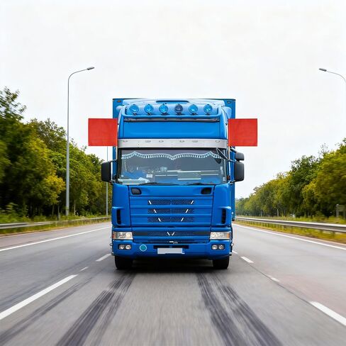 12 قطعة من أعلام السلامة البرتقالية الساطعة مقاس 45.72 سم × 45.72 سم، علم تحذير شبكي لعلم السلامة، لافتة تحذير للمقطورة، لافتة حمراء شبكية للشاحنات، والمقطورة، والقوارب، والحمولة كبيرة الحجم للشاحنات (بدون وتد) in Kuwait