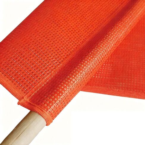 12 قطعة من أعلام السلامة البرتقالية الساطعة مقاس 45.72 سم × 45.72 سم، علم تحذير شبكي لعلم السلامة، لافتة تحذير للمقطورة، لافتة حمراء شبكية للشاحنات، والمقطورة، والقوارب، والحمولة كبيرة الحجم للشاحنات (بدون وتد) in Kuwait