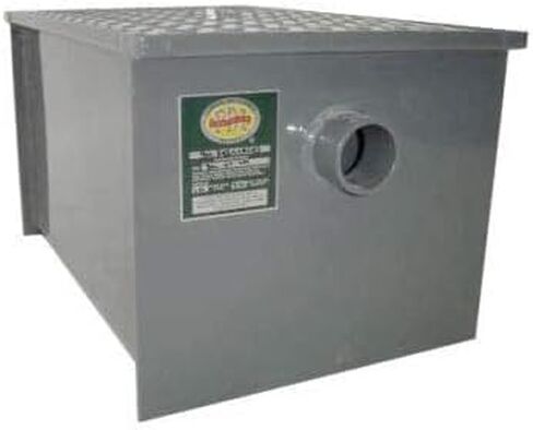Commercial Grease Trap Interceptor – Heavy Duty Carbon Steel Grease Trap for Restaurant or Food Truck Kitchen Waste - NSF (20 lbs) in Kuwait