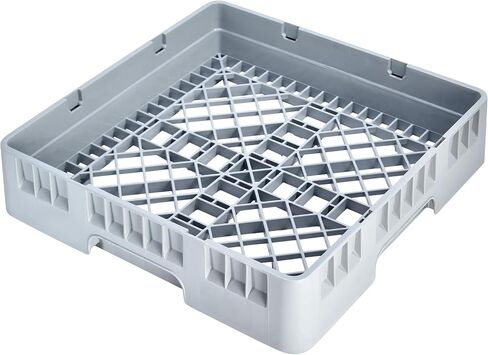 Clean Tek Professional 19.69 x 19.69 x 3.98 Inch Base 1 Count Heavy-Duty Gray Plastic Durable Dish Rack for Commercial Kitchens (Gray, Bowl Rack) in Saudi Arabia