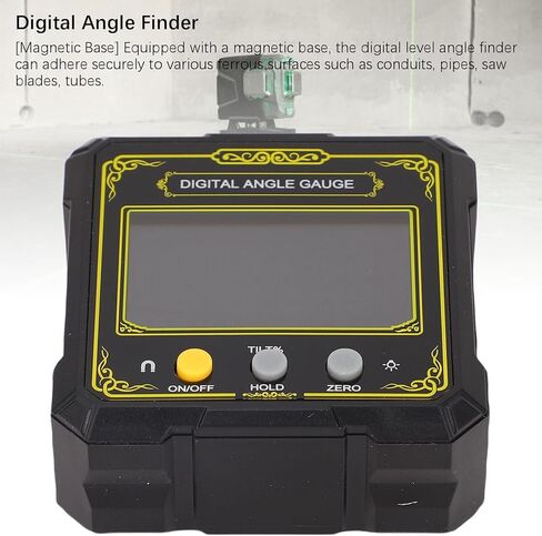 Zunate Digital Inclinometer, Electronic Level Angle Finder with Backlit LCD Screen and Magnetic Base for Woodworking, IP65 Water Proof Aluminum Frame in Saudi Arabia