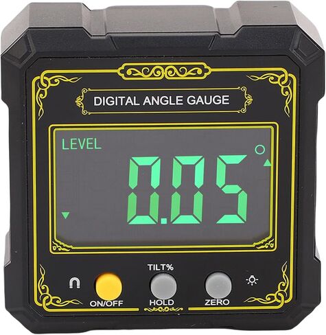 Zunate Digital Inclinometer, Electronic Level Angle Finder with Backlit LCD Screen and Magnetic Base for Woodworking, IP65 Water Proof Aluminum Frame in Saudi Arabia