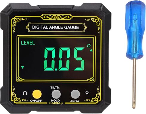 Zunate Digital Inclinometer, Electronic Level Angle Finder with Backlit LCD Screen and Magnetic Base for Woodworking, IP65 Water Proof Aluminum Frame in Saudi Arabia
