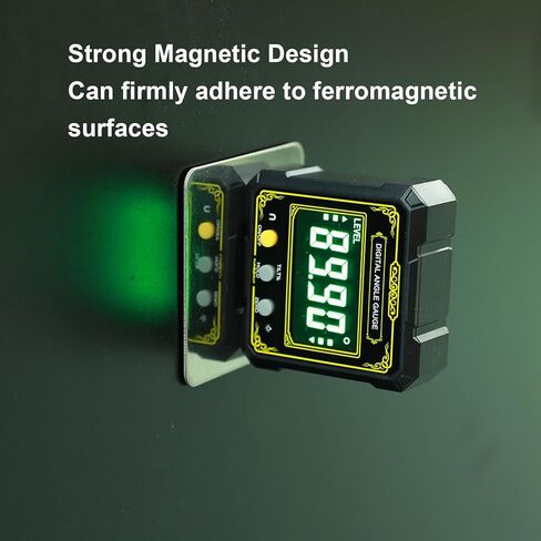 Zunate Digital Inclinometer, Electronic Level Angle Finder with Backlit LCD Screen and Magnetic Base for Woodworking, IP65 Water Proof Aluminum Frame in Saudi Arabia