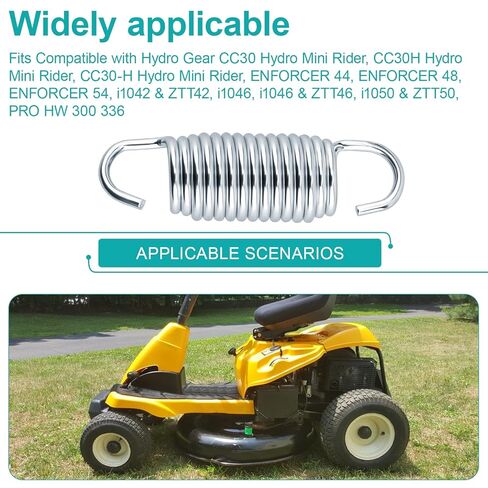 وصلة جزازة العشب زنبركية 52401 متوافقة مع Hydro-Gear RZT 42 44 46 48 50 54 60، i1042 i1046 i1050، CC30 (4 قطع) in Kuwait