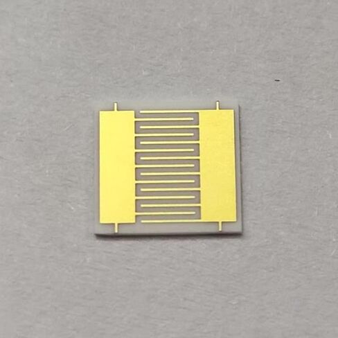 5 PCS Ceramics Substrate Flexible Interdigital Electrode, Capacitor Array, for Scientific Research Experiments, Wearable Sensor Chip (10x10mm Line-80um Gap-80um 15-Interdigit Pairs) in Saudi Arabia