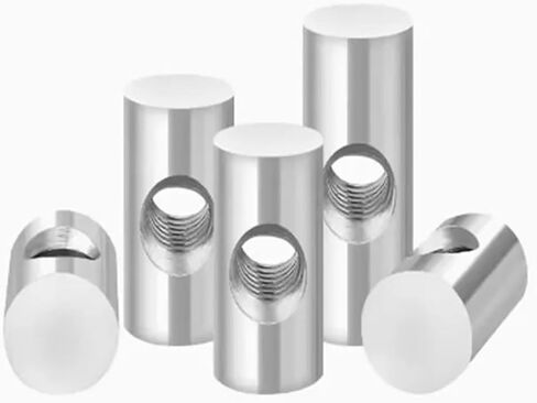 Barrel nut, 10pcs Bolts Cylindrical Pin Dowel Wood Furniture Embedded Locking Long Nut(M5x16 OD(8mm)) in Saudi Arabia