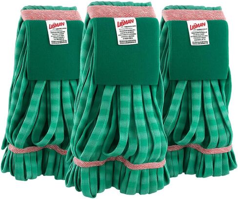 عبوة من 3 قطع من Libman Commercial - رأس ممسحة مبللة كبيرة من الألياف الدقيقة مع وسادة تنظيف (#1831) - إعادة تعبئة ممسحة من الألياف الدقيقة على شكل أنبوب، شديدة التحمل، عالية الامتصاص، تناسب المشبك ومقابض التغيير السريع in Saudi Arabia