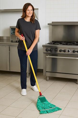 عبوة من 3 قطع من Libman Commercial - رأس ممسحة مبللة كبيرة من الألياف الدقيقة مع وسادة تنظيف (#1831) - إعادة تعبئة ممسحة من الألياف الدقيقة على شكل أنبوب، شديدة التحمل، عالية الامتصاص، تناسب المشبك ومقابض التغيير السريع in Saudi Arabia