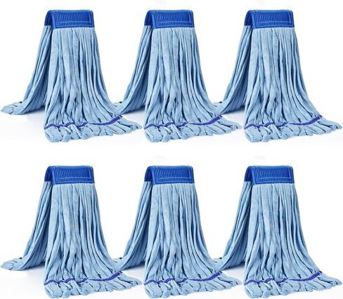 Matthew Cleaning Microfiber Tube Mop(Meduim,Orange,3Pack) Heavy Duty Mop Head Replacement,Excellent Absorbency,Premium launderability,Reusable,Loop end for Home,Commercial and Industrial Use in Saudi Arabia