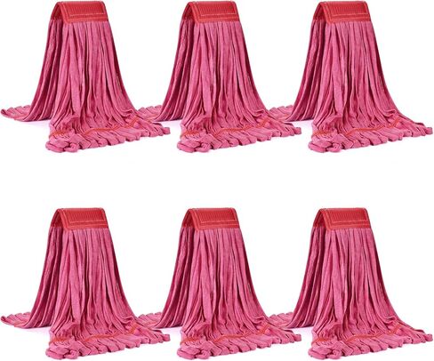 Matthew Cleaning Microfiber Tube Mop(Meduim,Orange,3Pack) Heavy Duty Mop Head Replacement,Excellent Absorbency,Premium launderability,Reusable,Loop end for Home,Commercial and Industrial Use in Saudi Arabia