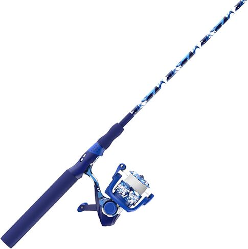 Zebco Splash Spinning Reel and Fishing Rod Combo, Fiberglass Rod, 2-Bearings, All Metal Gears, 5.2:1 Gear Ratio in Kuwait