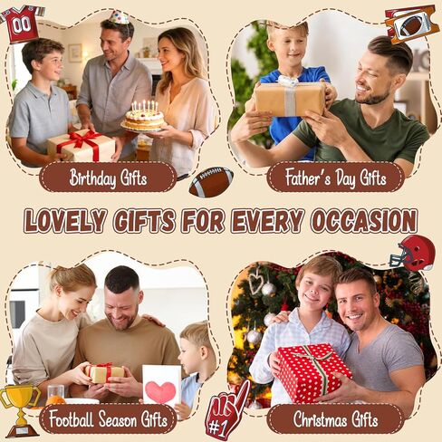 هدايا كرة قدم كروشيه صغيرة مضحكة للأب من ابنته، هدايا عيد الحب المصنوعة يدويًا من الكروشيه للأب خطوة الأب، هدية أنا أحبك يا أبي لعيد الأب عيد الفصح عيد الميلاد ديكور صغير in Kuwait