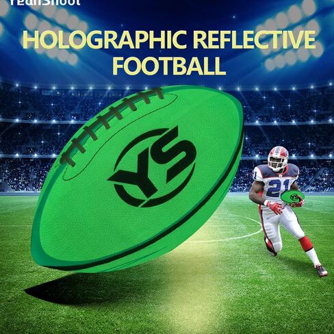 Glow in The Dark American Football-Size 9 with Premium Fluorescent Glow, 100% Brighter at Night, Luminous Cool Perfect Outdoor Gift for Teens, Adults & Rugby Enthusiasts in Saudi Arabia