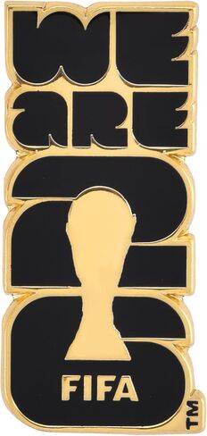 Official FIFA World Cup 2026 “We Are 26" Enamel Pin – 1.5" Black & Gold Lapel Badge – Premium Zinc Alloy Collector’s Souvenir – 2D Lacquer Emblem for Hats, Jackets, Backpacks & Lanyards in Kuwait