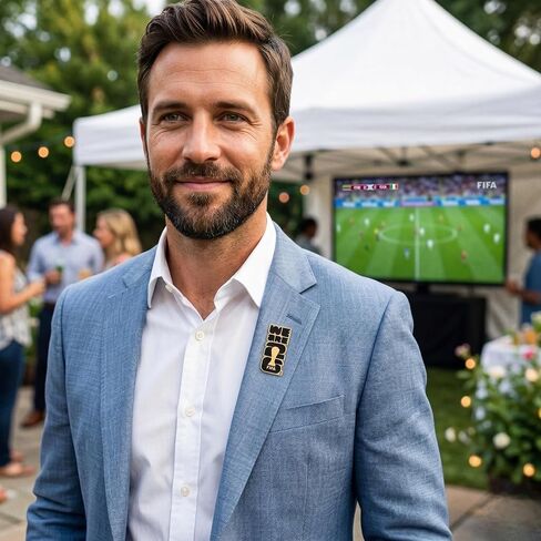 Official FIFA World Cup 2026 “We Are 26" Enamel Pin – 1.5" Black & Gold Lapel Badge – Premium Zinc Alloy Collector’s Souvenir – 2D Lacquer Emblem for Hats, Jackets, Backpacks & Lanyards in Kuwait