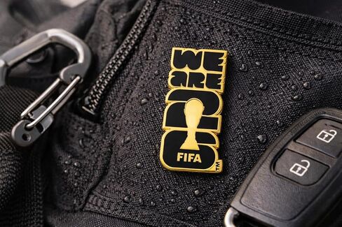 Official FIFA World Cup 2026 “We Are 26" Enamel Pin – 1.5" Black & Gold Lapel Badge – Premium Zinc Alloy Collector’s Souvenir – 2D Lacquer Emblem for Hats, Jackets, Backpacks & Lanyards in Kuwait