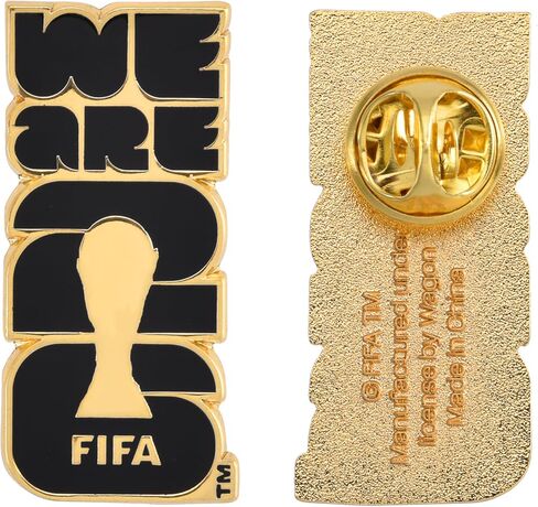 Official FIFA World Cup 2026 “We Are 26" Enamel Pin – 1.5" Black & Gold Lapel Badge – Premium Zinc Alloy Collector’s Souvenir – 2D Lacquer Emblem for Hats, Jackets, Backpacks & Lanyards in Kuwait