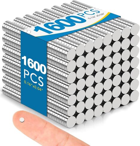 500 Pack Small Magnets, 5x1mm Refrigerator Magnets Rare Earth Magnets Neodymium Magnets for Crafts, Whiteboard, Kitchen Cabinet in Saudi Arabia