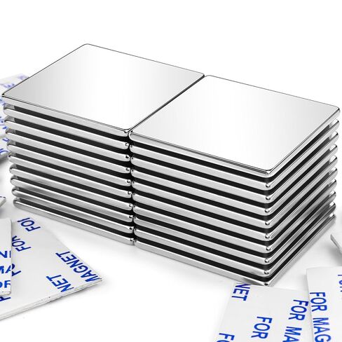 DIYMAG Powerful Neodymium Square Magnets, Strong Permanent Rare Earth Magnet for Fridge, DIY, Building, Science, Craft, and Office, 1.16" x 1.16"x 1/8", Pack of 6 in Kuwait