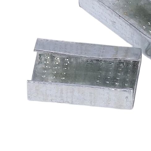 ربط الختم المفتوح، التعبئة والتغليف الأختام المفتوحة 200 قطعة من الصلب المجلفن قوة العض 1102.3 رطل، مشبك حزام القابض لحزام الحيوانات الأليفة البلاستيكي 16 مم in Kuwait