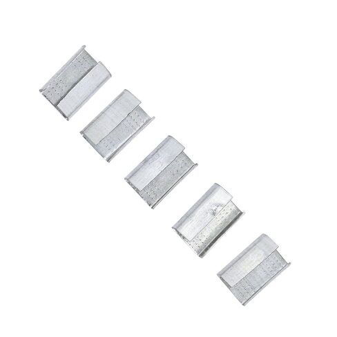 ربط الختم المفتوح، التعبئة والتغليف الأختام المفتوحة 200 قطعة من الصلب المجلفن قوة العض 1102.3 رطل، مشبك حزام القابض لحزام الحيوانات الأليفة البلاستيكي 16 مم in Kuwait