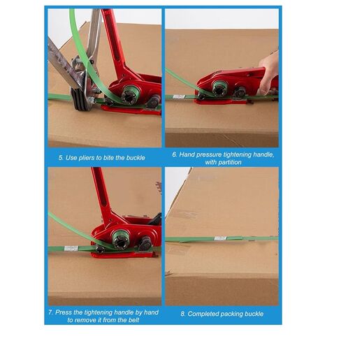 ربط الختم المفتوح، التعبئة والتغليف الأختام المفتوحة 200 قطعة من الصلب المجلفن قوة العض 1102.3 رطل، مشبك حزام القابض لحزام الحيوانات الأليفة البلاستيكي 16 مم in Kuwait