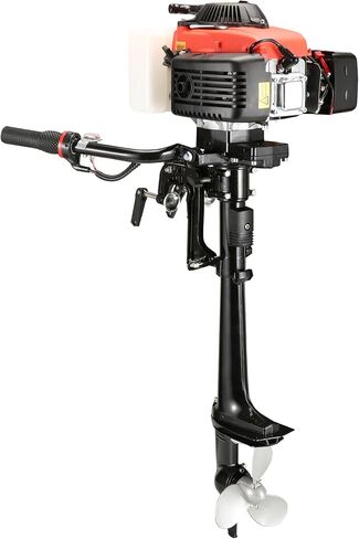 4 السكتة الدماغية محرك خارجي صغير 4 حصان محرك القارب الخارجي للنفخ، قوارب الكاياك، زورق، قارب، قارب جون قارب صغير، مع رمح قصير in Kuwait