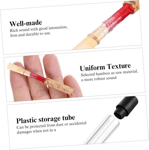 Kisangel 2 قطعة من قصب المزمار الاحترافي من خشب الخيزران للمبتدئين واللاعبين المتوسطين in Kuwait