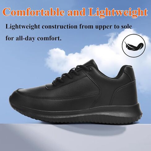 Non Slip Work Shoes for Mens Slip Resistant Sneakers Breathable Chef Shoe Comfortable Food Service Restaurant Shoes in Saudi Arabia