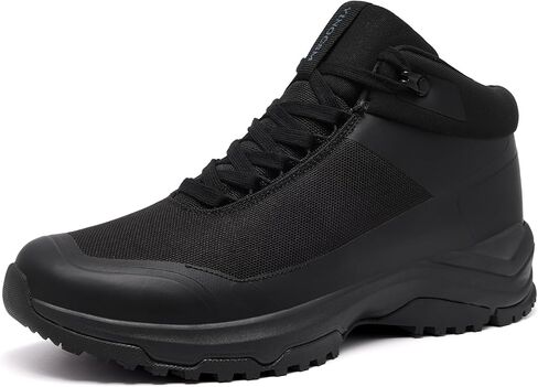 Non Slip Work Boots for Men Black Slip Resistant Waterproof Lightweight Kitchen Chef Shoes Food Service Sneaker Walk Nurse Cushioning Delivery Lacing Footwear in Kuwait