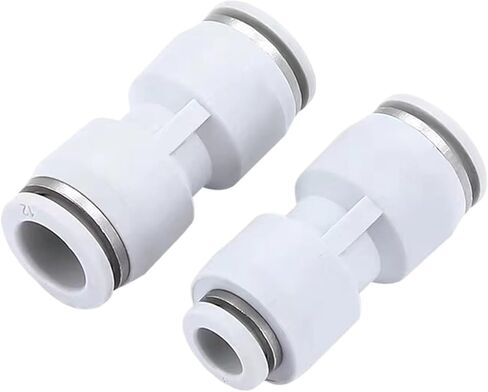 1pcs PU PG Pneumatic Quick Connector PU Pipe Air Hose 4mm 6mm 8mm 10mm 12mm 14mm 16mm White Plastic Connector Diameter Reduction(PG12-10) in Saudi Arabia