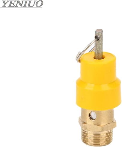 1pcs 1/8" 1/4'' 3/8" 1/2" British Standard Pipe 8kg Air Compressor Safety Relief Valve Pressure Release Regulator(1/2") in Saudi Arabia