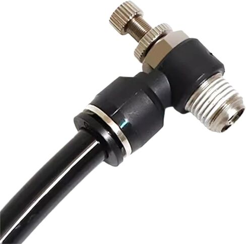 1pcs SL Pneumatic Quick Connect Throttle Valve inch Pipe 5/16" 1/4" 3/8" 1/2" inch PU Air Pipe External Thread BSPT 1/8 1/4 3/8 1/2(SL 5l16-PT1l8) in Saudi Arabia