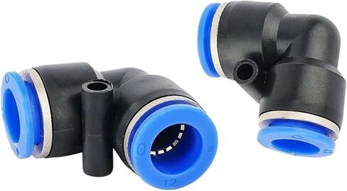 1pcs PV Pneumatic Quick Coupling Plastic Elbow L Type 4 6 8 10 12 14 16MM Pipe Hose Air Part Pipe Push in Water Quick Coupling PVG(PVG12-8) in Saudi Arabia