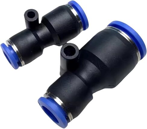 1pcs PG Pneumatic Quick Connector Air PU Pipe inch 5/32 1/4 "5/16" 3/8 1/2 Variable Diameter English Conversion Metric 6 8 10 12mm ﻿(PG 12mm-1l4) in Saudi Arabia