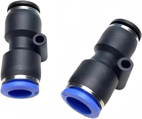1pcs PG Pneumatic Quick Connector Air PU Pipe inch 5/32 1/4 "5/16" 3/8 1/2 Variable Diameter English Conversion Metric 6 8 10 12mm ﻿(PG 12mm-1l4) in Saudi Arabia