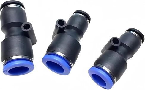 1pcs PG Pneumatic Quick Connector Air PU Pipe inch 5/32 1/4 "5/16" 3/8 1/2 Variable Diameter English Conversion Metric 6 8 10 12mm ﻿(PG 12mm-1l4) in Saudi Arabia